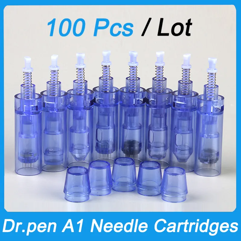 Dr.pen Replacement Needles MTS Cartridges 12 Pins 24 36 42Pin Nano 5D 3D Silicone Meso Therapy Head Micro Needle Bayonet Port Dermapen 100 Pcs Cartridge