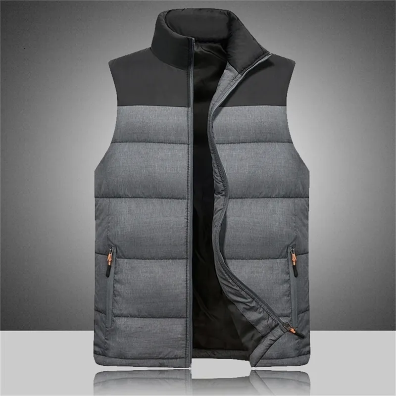 Herenvesten Vestjas Mouwloos Casual Herfst Winter Warm Werken Dikker gewatteerde jas Vest Werkkleding Kleding Oversize 231114