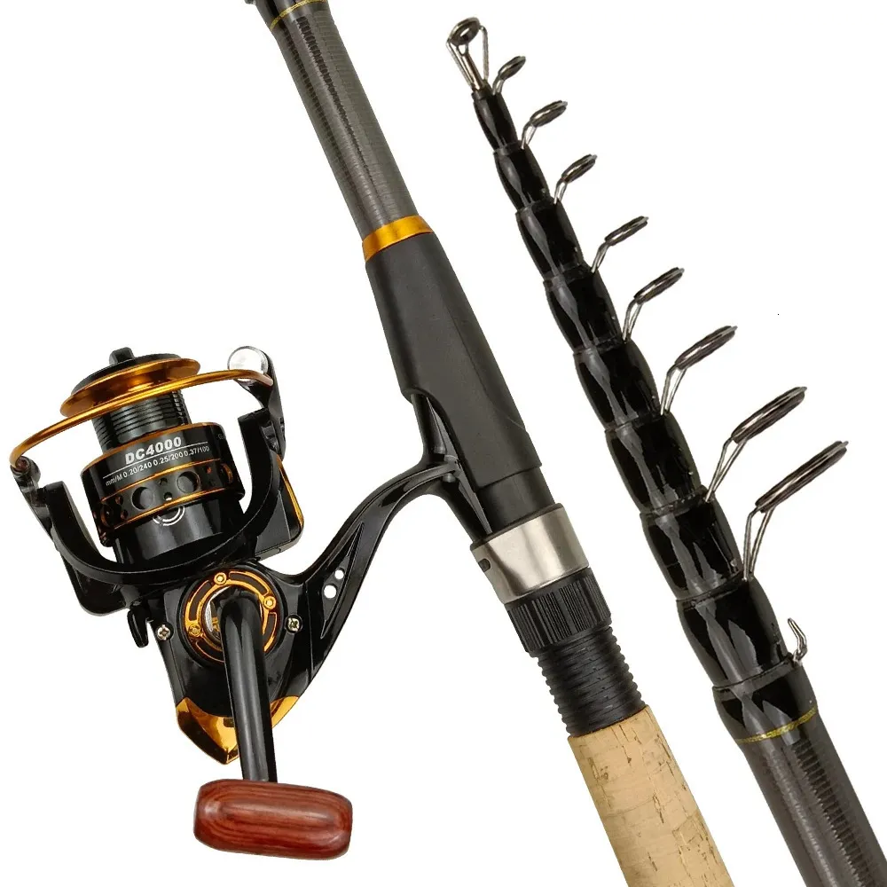 1 Pcs 51Cm Winter Fishing Rod Folding Fishing Rod Reel Combo Set