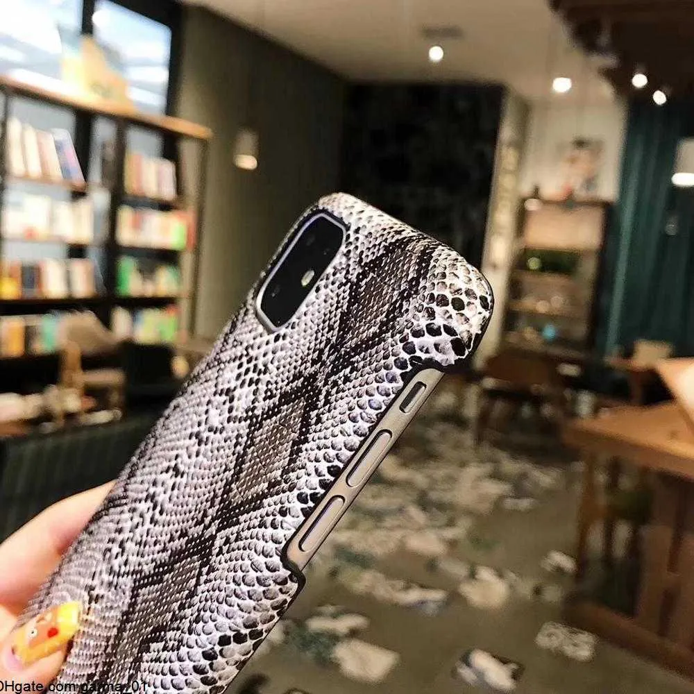 Étui rigide en cuir de serpent pour iphone, pour modèles 13, 11 pro max, 6, 6s Plus, 7, 7plus, 8plus, X, XR, XS Max, 12, Crocodile, Texture, Fundas