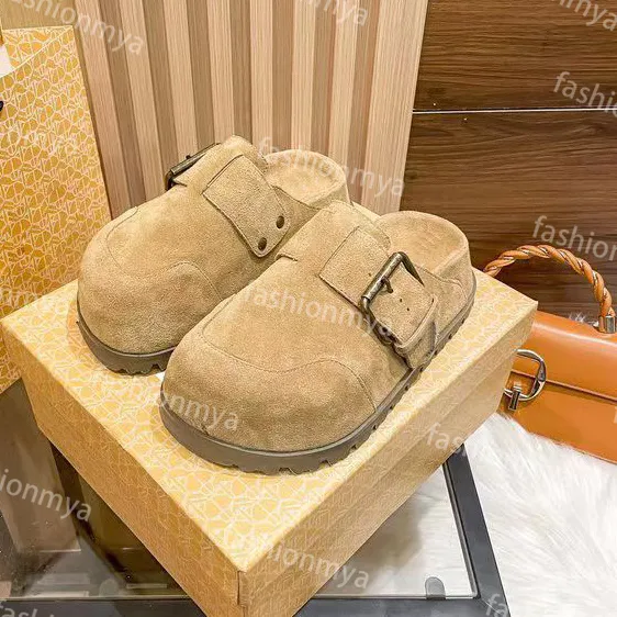 Naked Wolfe Nude Mule Shoes Flat Hoof Heel Slippers for  display picture 1