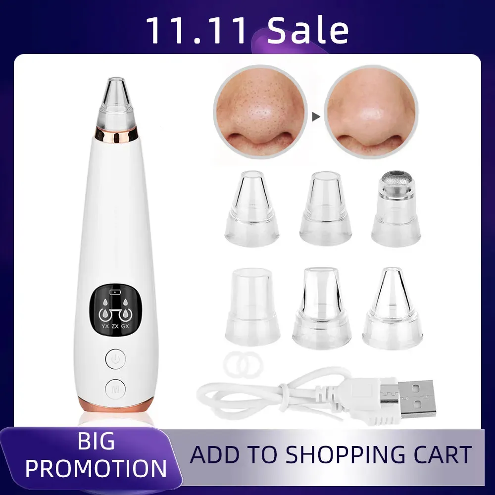 Cleaning Tools Accessories Electric Blackhead Remover Black Head Vacuum Pore Cleaner Nose Face Deep Cleansing Skin Care Machine Birthday Gift Drop 231114