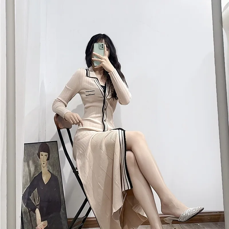 Casual Dresses Sandro Long knitted tank dress A-line skirt Casual Dresses Sandro Long knitted tank dress A-line skirt