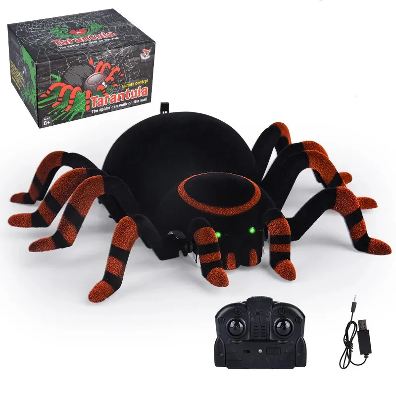 ElectricRC Animals Wall Crimbing Spider Remote Control Toys Imprared RC Animal Kid Gift Toy Simulation Furry Electronic Surpres