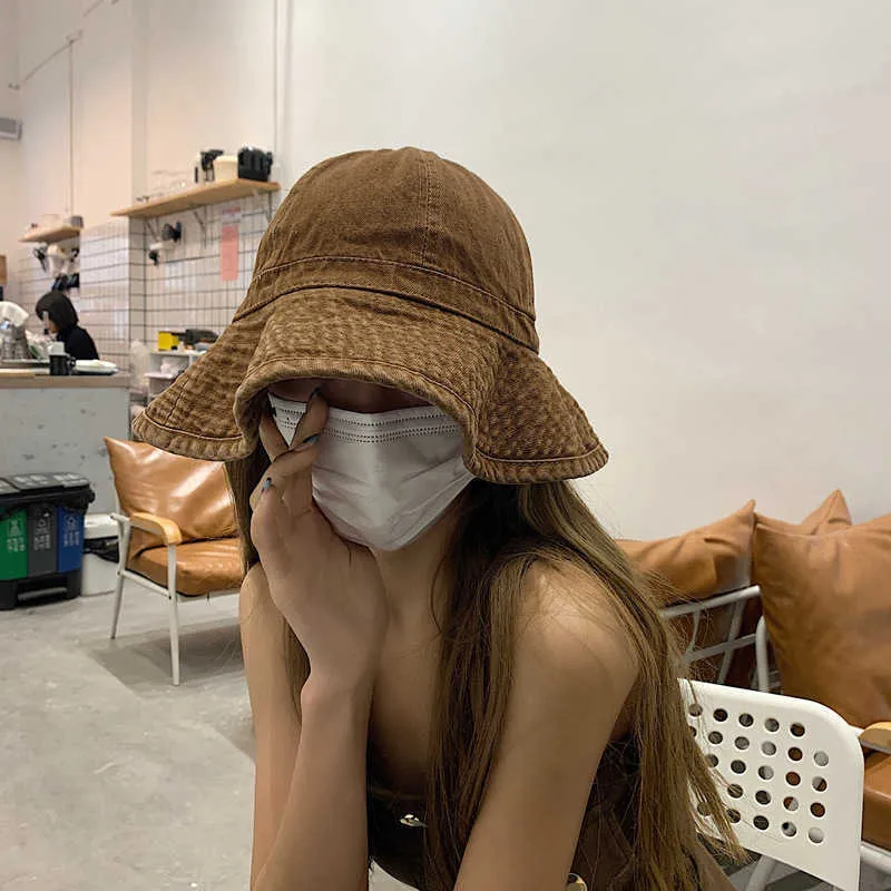 Japanese Style Wide Brim Panama Hat For Women Solid Colors Sunshade Bucket  Hat Corduroy With Sun Protection And Sunscreen Cap Large Size 50 60cm  AA230414 From Dafu06, $17.12