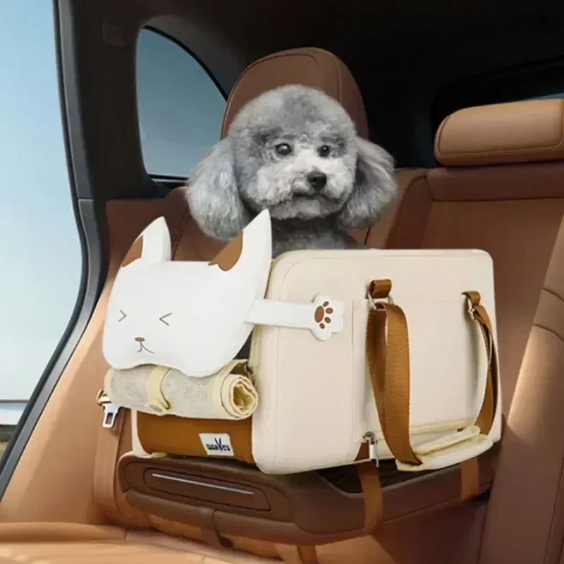 Puppy Dog Car Seat: Portable Central Console Pet Carrier Safe
