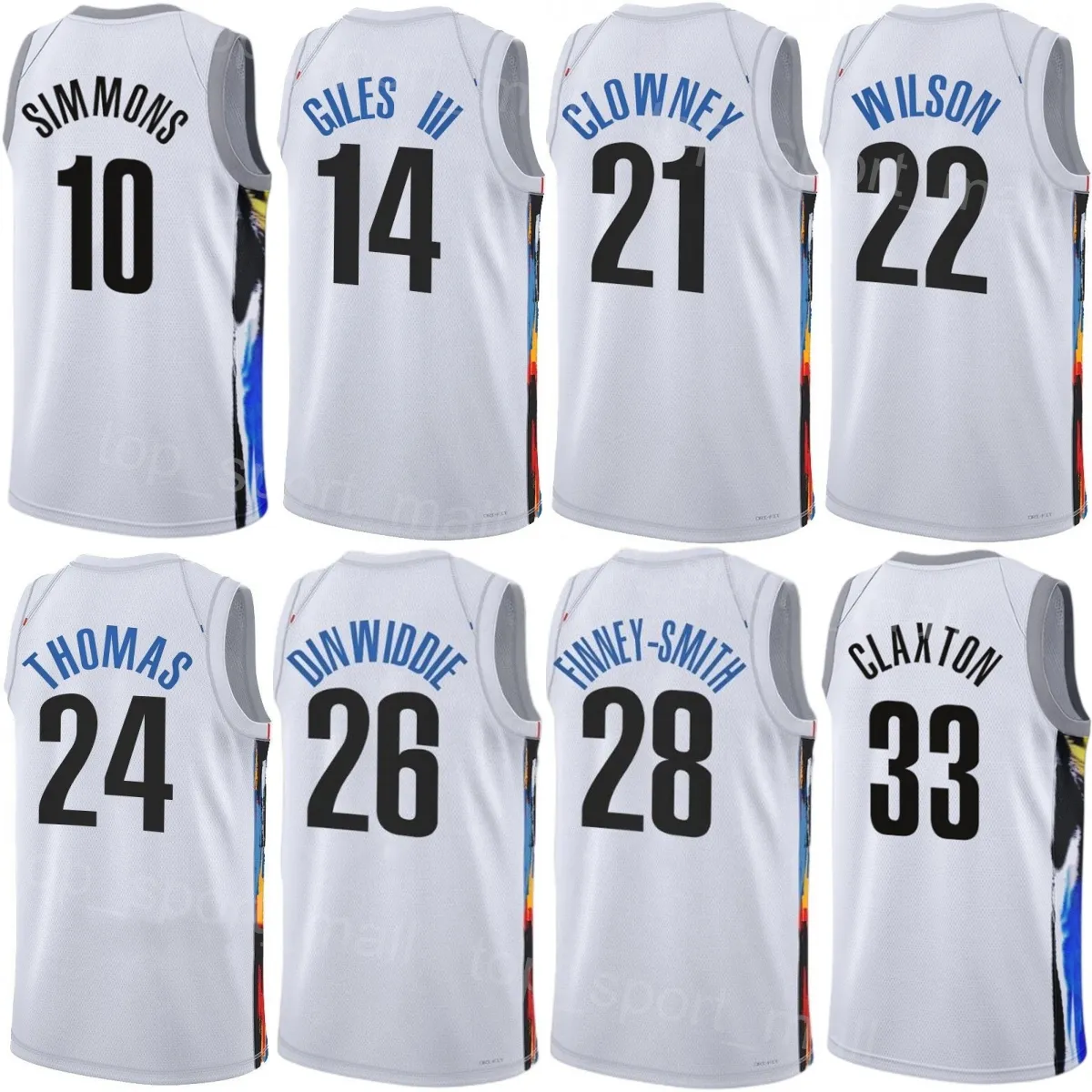 Print Men Women City Basketball Spencer Dinwiddie Jersey 26