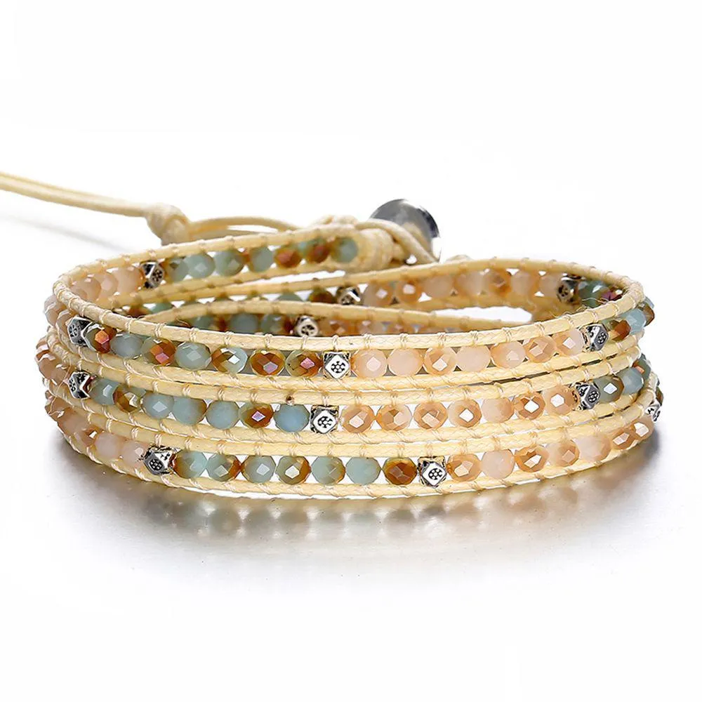 Urok bransoletki Voleaf warstwowe Bracelety z koralikami dla kobiet Regulowane DIY Tkane linowanie pleciona Niestandardowy UNI Ręcznie wykonana biżuteria Dostawa Dhe6y