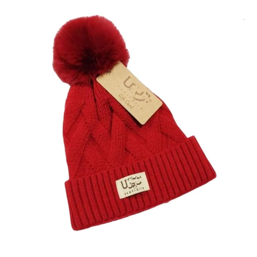 Bonnet classique de styliste, marque de haute qualité, chapeau d'hiver en fourrure pour homme et femme, à la mode, tricoté, pull décontracté