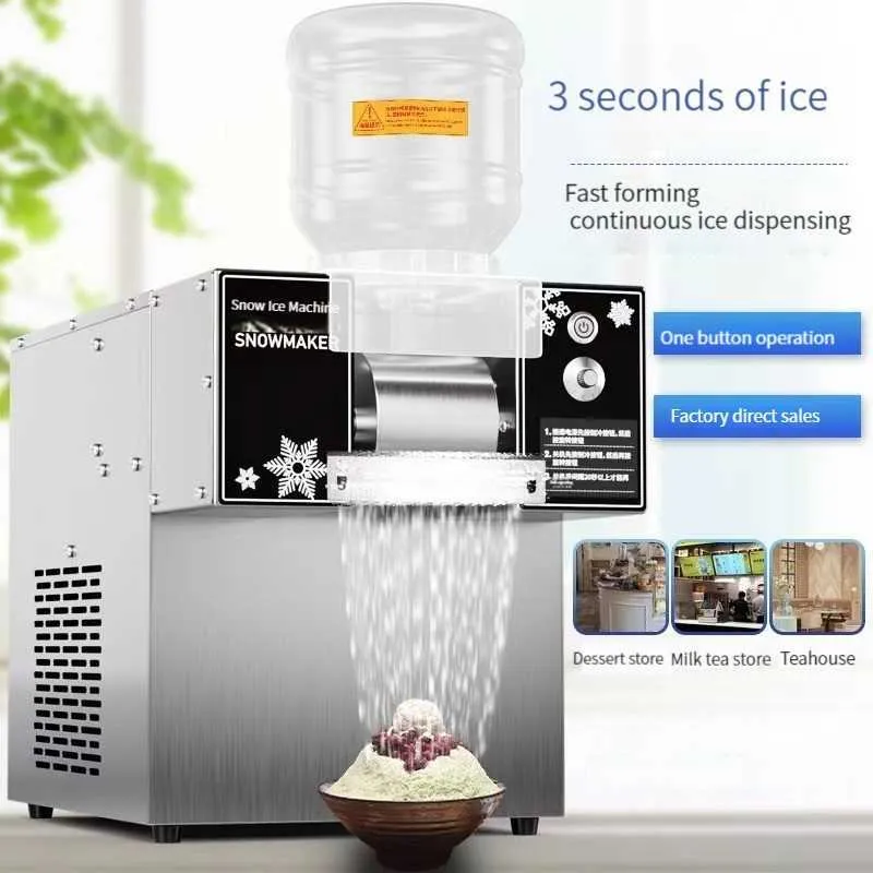 Ice Crushers Shavers Commercial Snow Ice Maker Shaver Machine Desktop Europe Snowflake Ice Shaving Electric Korea Bingsu Ice Crusher Machines