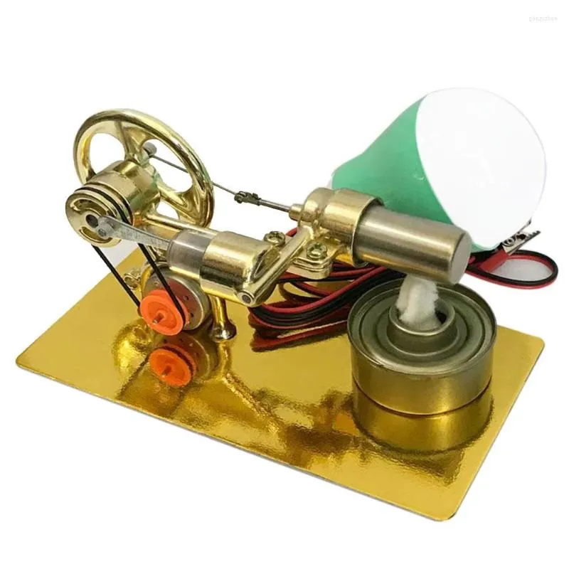 Decorative Figurines Mini Air Stirling Engine Transmission Power Model Physics Experiment Science Educational Toy Gift For Kids