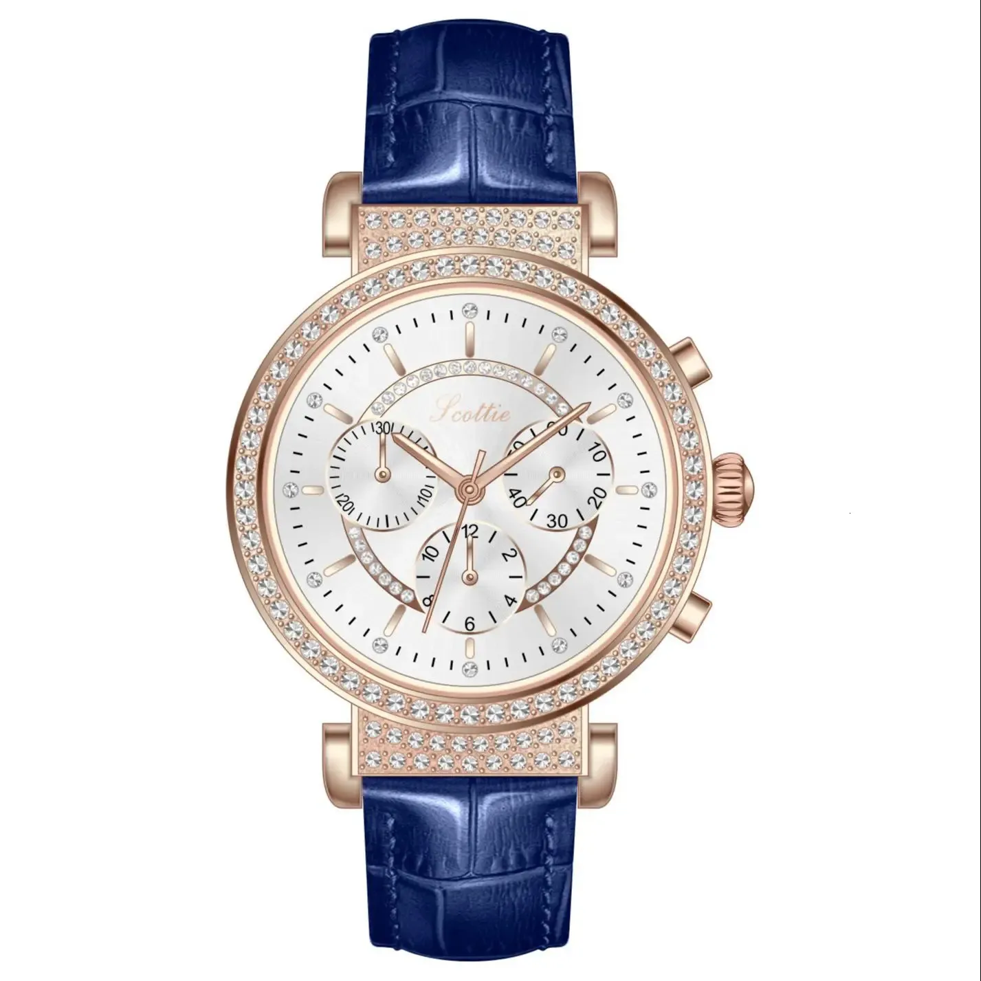 Orologi da donna Orologio da donna multifunzione Orologio da donna di marca di lusso Orologio a mano con fascino Orologio da polso alla moda Cronografo impermeabile 231115