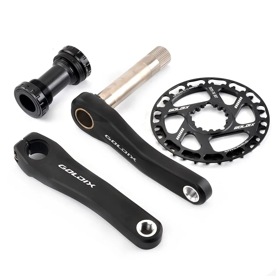 Cykelgrupper SETTER Ultralight Children's Bicycle Crank 110 127 140 150 155 160mm Hollow Kid's Crankset Support 7 12Speed ​​Parts 231115