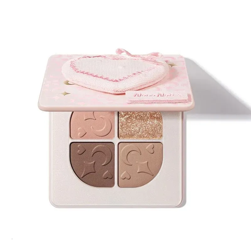 Blush Maquillaje coréen Blush maquillage fard à joues surbrillance fard à paupières Palette 4 couleurs maquillage longue durée poudre pour le visage 231114