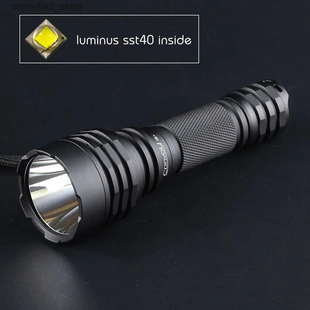 Camping Lantern Convoy C8 Plus SST40 LED Lantern Torch ficklampa 18650 Portable Flash Light 2000lm Lintera Camping Fishing Work Lamp Latarka Q231116