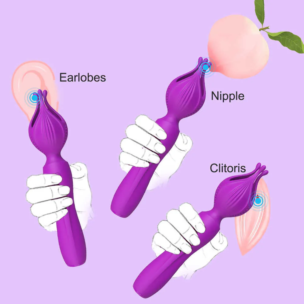 Neuer leistungsstarker Av-USB-Vibrator für Frauen, Klitoris-Klitoris-Stimulator, Mini-Zauberstab-Massagegerät, weibliche Erwachsene, Waren S_voghion.com