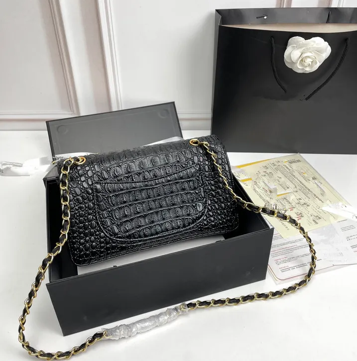 Bolsa de bolsa de couro crocodilo bolsa de designer saco feminino sking skin skin bola cruzada um ombro de bolsa de bolsa de moda de ombro de ombro