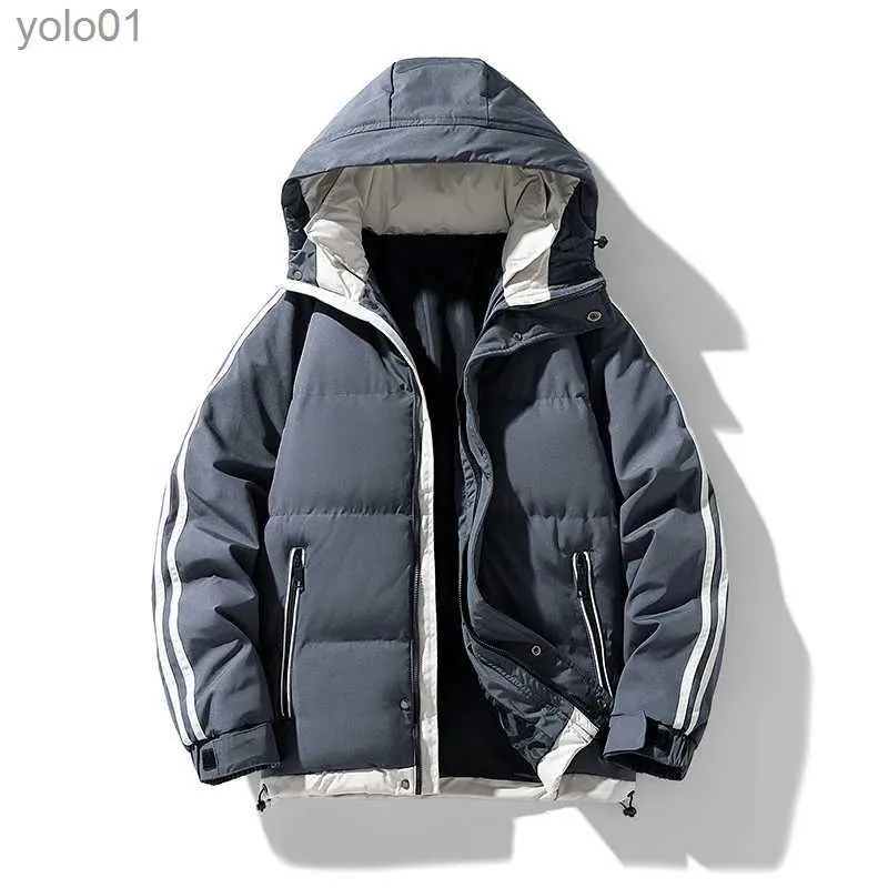 Herrarna ner parkas bolubao 2023 varumärke casual jacka för män ren bomull huva smal fit jacka högkvalitativ design het streetwear parka coatl231116