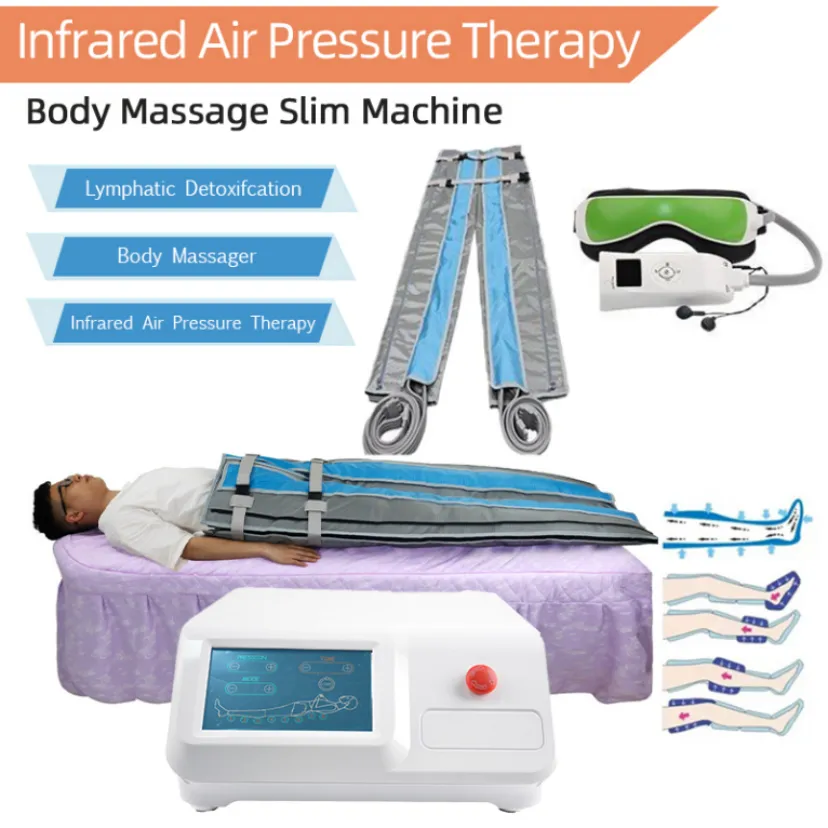 Andere schoonheidsapparatuur Pressentotherapie Lymf Drainage 8 Airbags Luchtdruk Lichaam Massage Lichaam Detox Body Slankmans voor gebruik