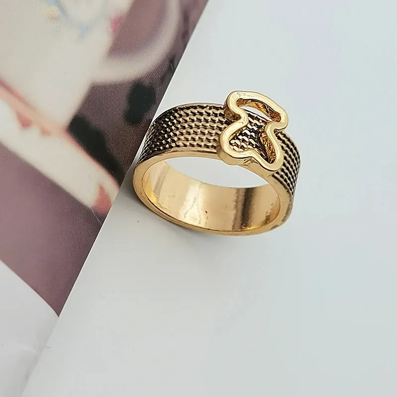 Band Rings Fashion Trend Boho Jewelry European Bow Ring Women's Luxury Vikings Accessories Gift Vintage Punk Wedding for Women 231114