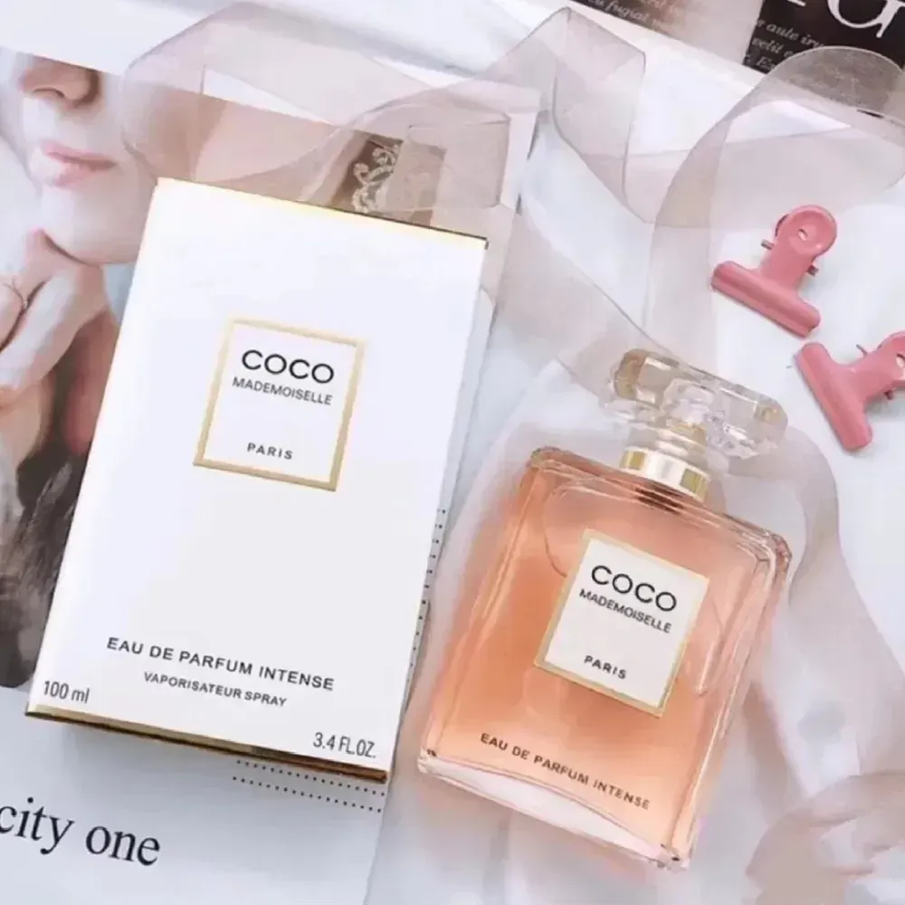 Popular mujer hombre perfume diseñador perfume vidrio fresco marca spray duradero natural desodorante 100ML perfume entrega rápida