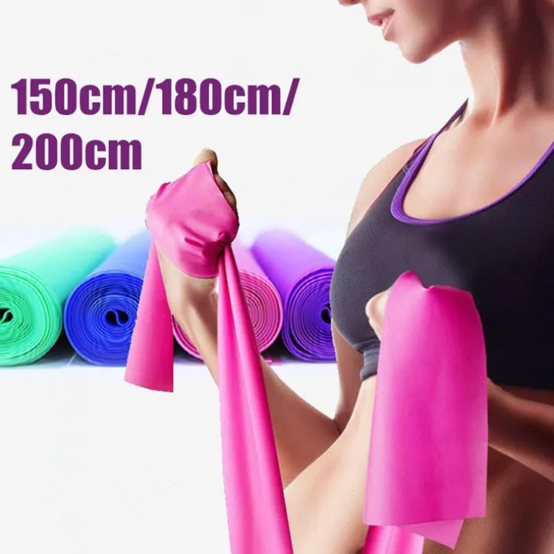 Resistance Bands Fitness Training Rubber Yoga Elastic Band 150cm -180 cm Loop Loops for Gym Training