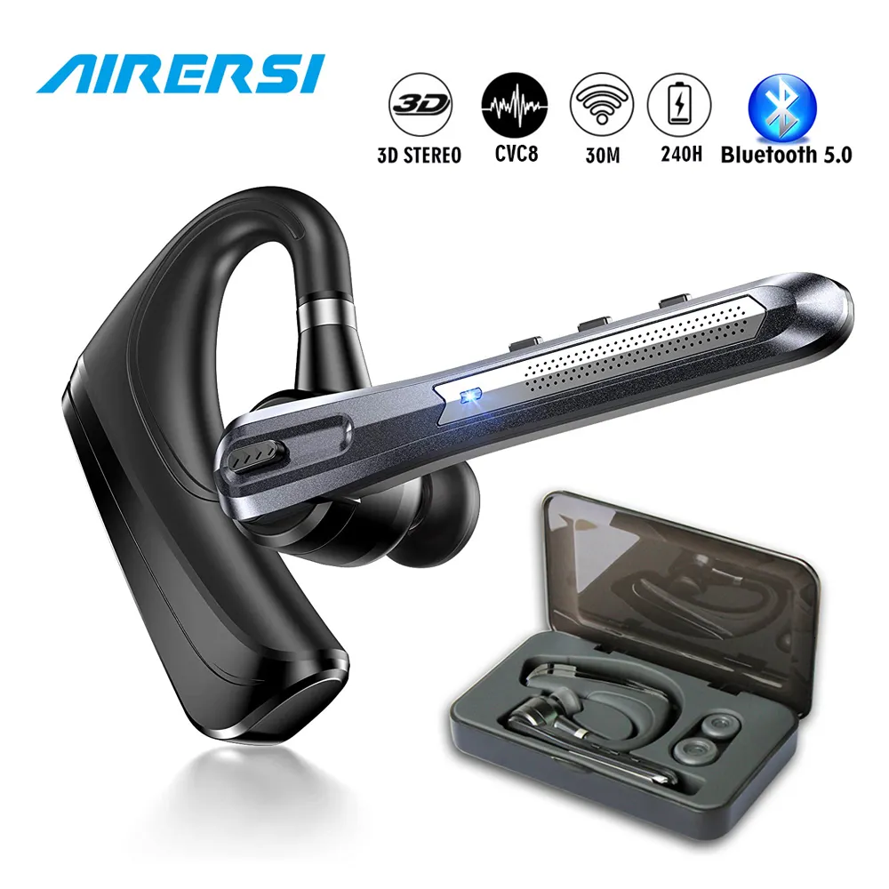 Mobiltelefonörlurar EST -brusreducering Bluetooth -headset B3 Trådlösa hörlurar Stereo Handsfree justerbara hörlurar med MIC för smarta telefoner 230414