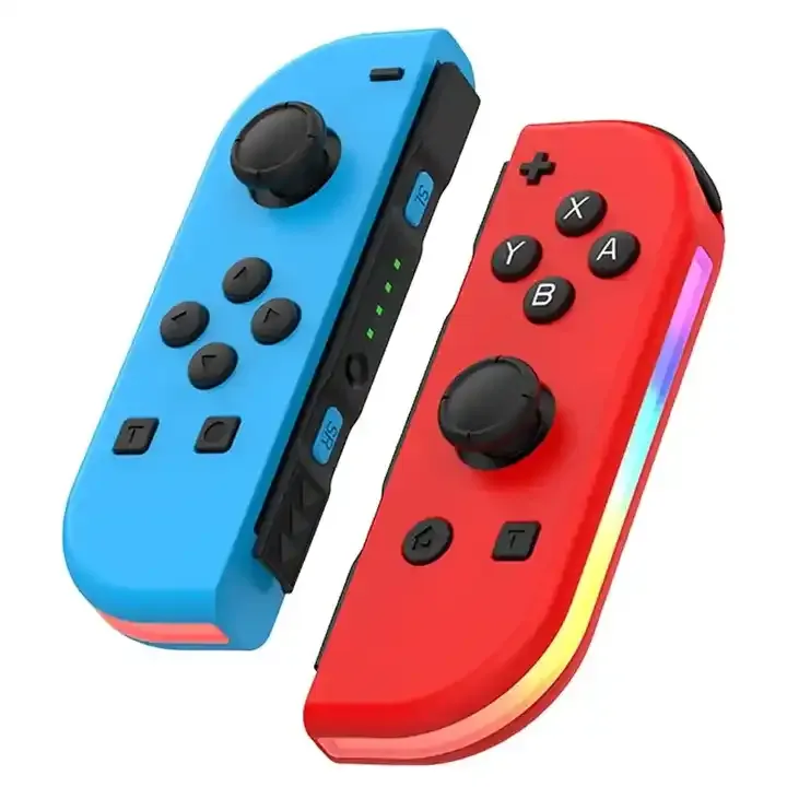 Joy-2 Colorful RGB Light Effect VIBRATION MOTOR Six-axis Gyroscope Game Handle Gamepad Controller Joystick for Switch