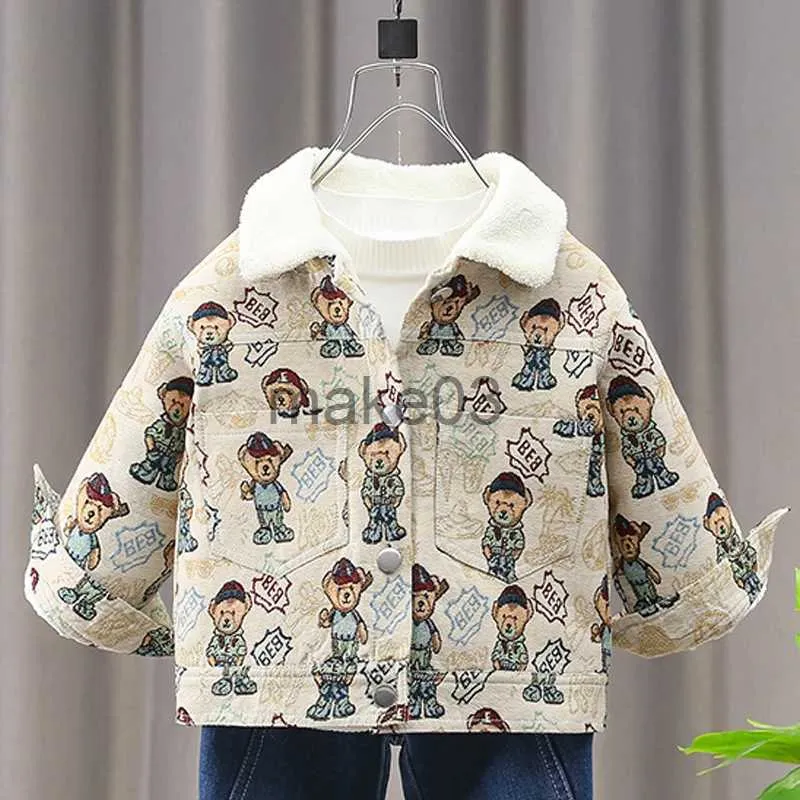 Jacken Kleinkind Kinder Winterjacke für Jungen Druckmantel Babykleidung für Teenager Windschutz Oberbekleidung Jungenkostüme 2 4 5 6 7 8 9 Jahre J231115