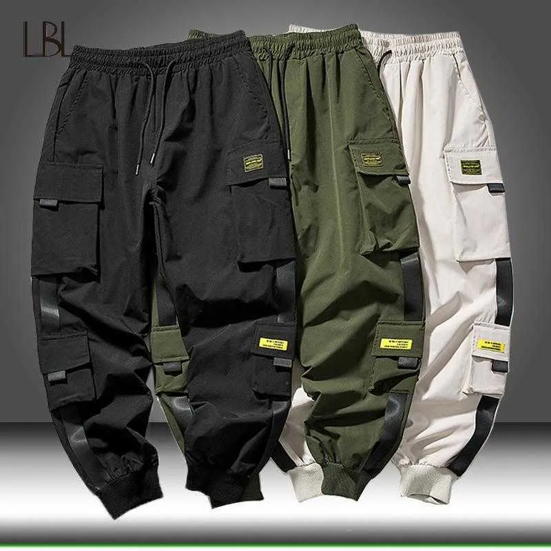 Cargo Pants Joggers Men Sweatpants Streetwear Sports Multi-pocket Jogging Pant Mens Casual Sportswear Hip Hop Harem Trousers