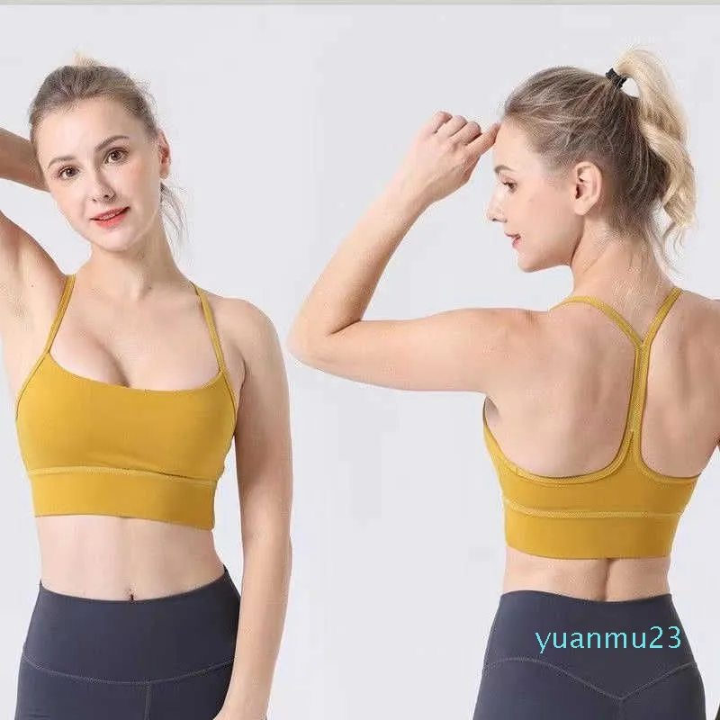 Sujetador de Yoga Lululemens Mujer Fitness 226 Sujetadores Deportivos Ropa Interior Tipo Y Camiseta para Correr Gimnasio Mujer Sujetador Deportivo Chaleco con Tirantes Lencería para Correr Mujer lululemens