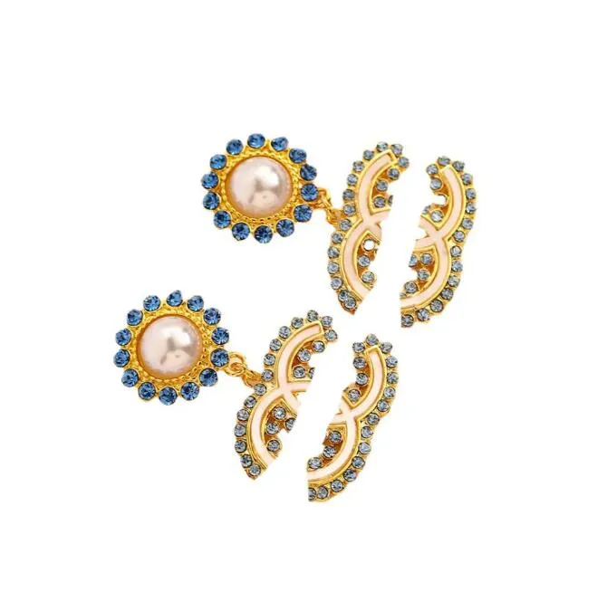 Boucles D'oreilles Luxury B Avec Cristaux - Bijou Fantaisie Brillant Et élégant