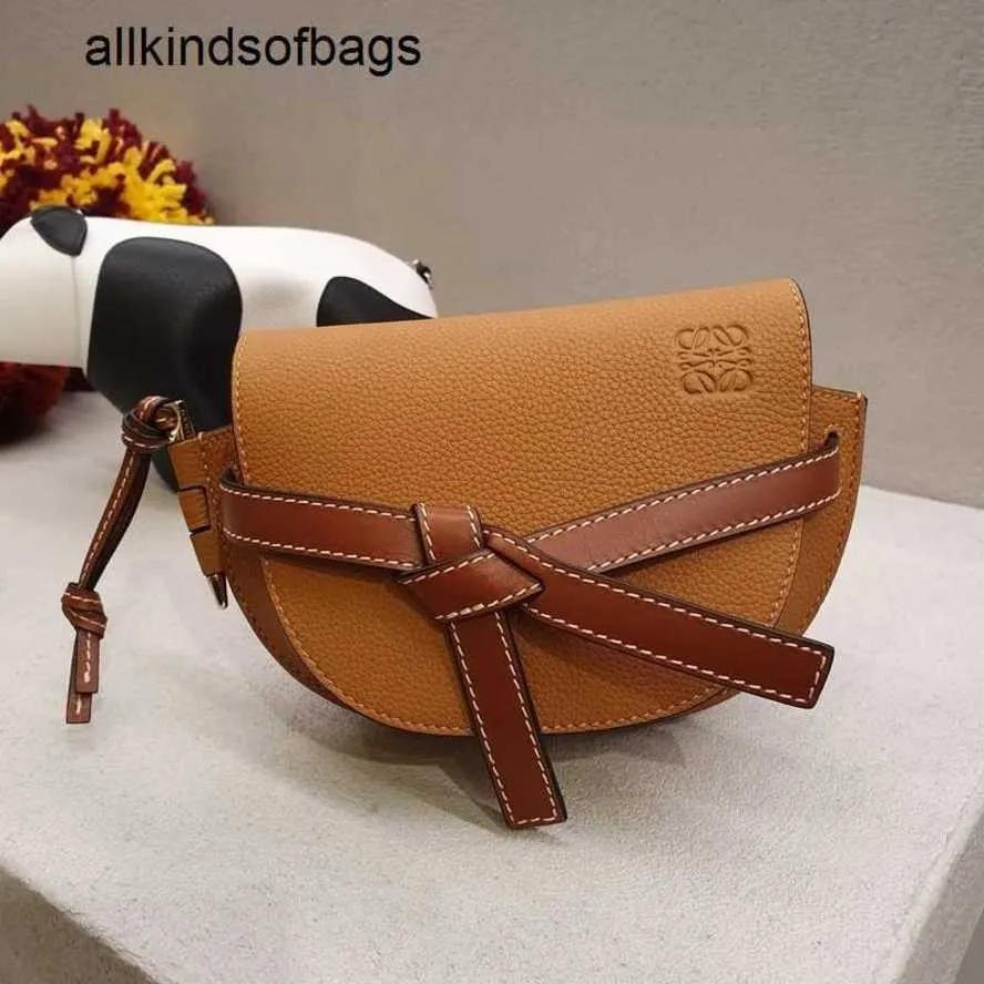 Womens Bags Loewwe Gates New Series Mini Saddle Bag Single Shoulder
