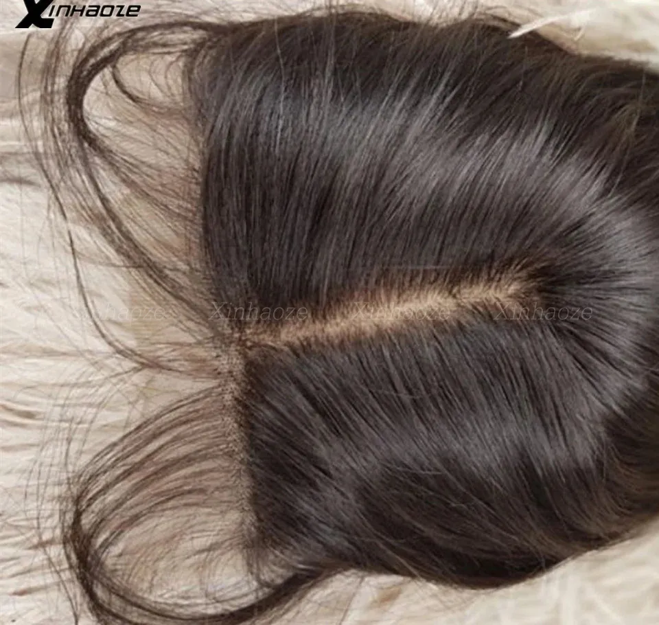 Perucas de renda 5x5 fechamento de base de seda silicone top cabelo humano remy com bebê parte média livre 231115