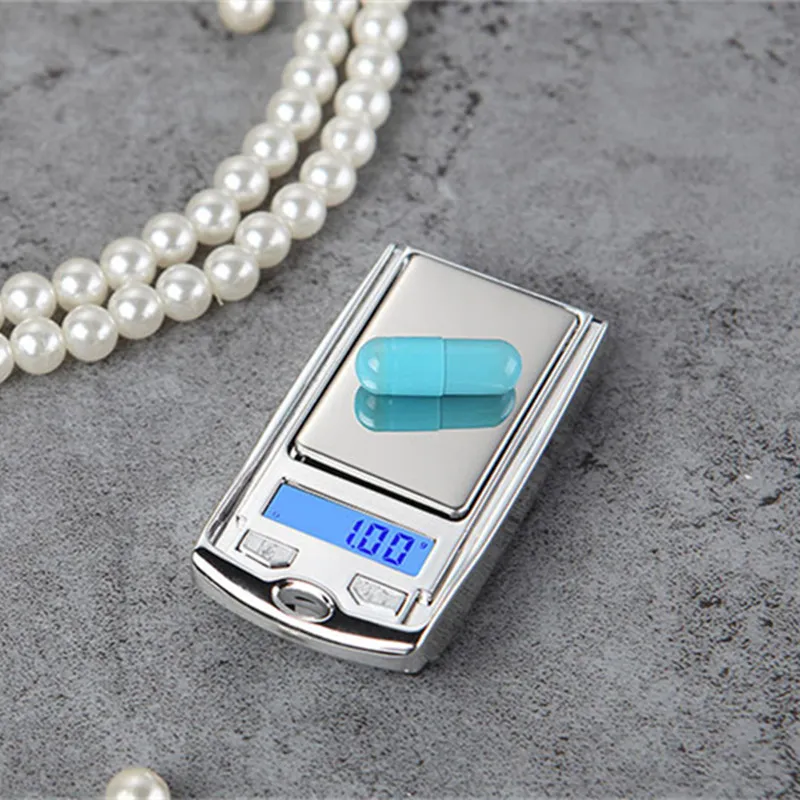 Mini Mini Digital Pocket Scales Key Chave 200g 100g 0,01g para Gold Sterling Jewelry Gram Balance Peso Scalas de precisão eletrônica com caixa de varejo DHL Fast