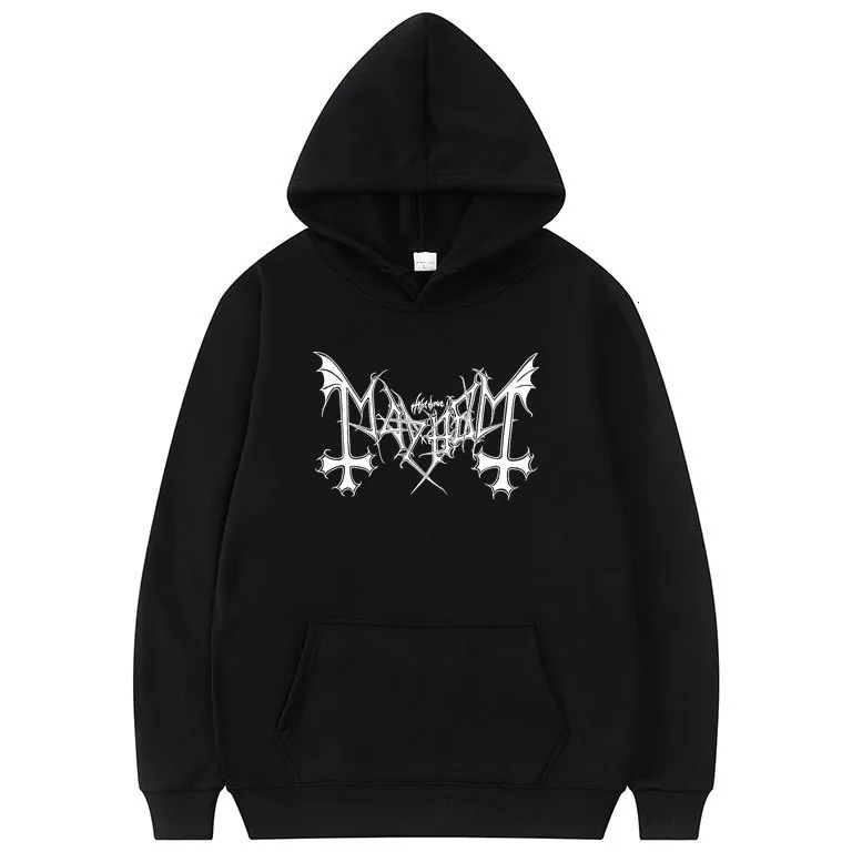 Erkekler pantolon vintage the true kargaşa kapüşonlu ceket üstleri siyah darkthrone ölümsüz hoodies erkekler kore trend kapşonlu kadın kişilik sweatshirt 230414