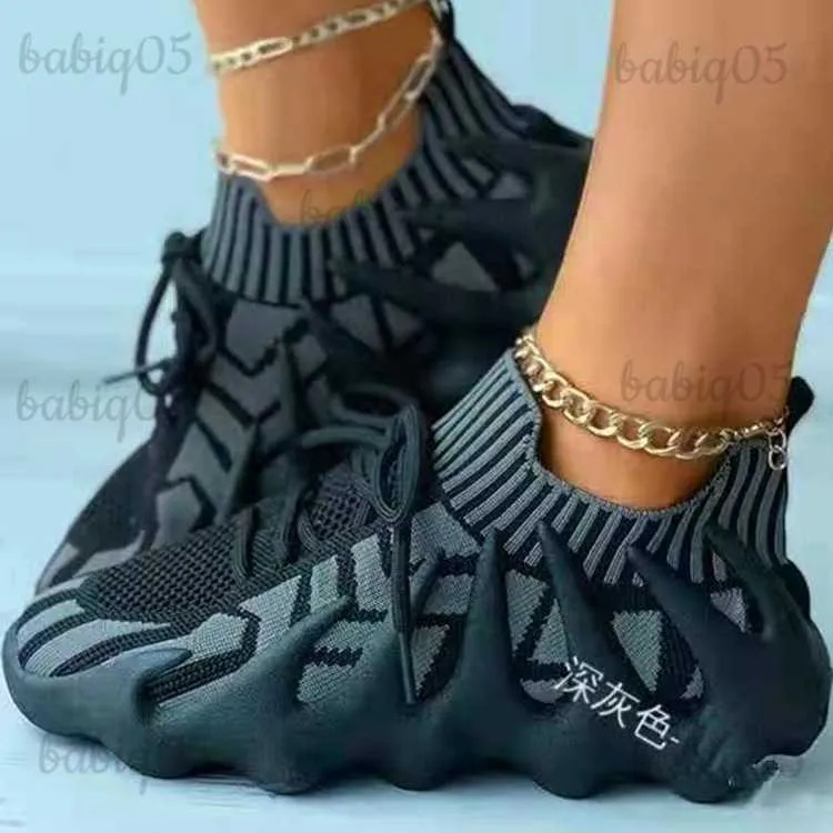 Sapatos de vestido 2022 polvo tênis de malha mulheres e homens grande sola macia flyweave sapatos de coco t231115