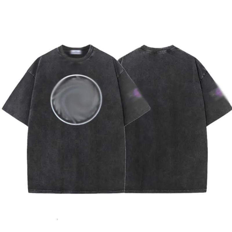 Chaopai Stone Cross Island Kurzarm-T-Shirt mit Island-Print, lockeres Rundhals-Paar-Bottom-Shirt für Herren 20124
