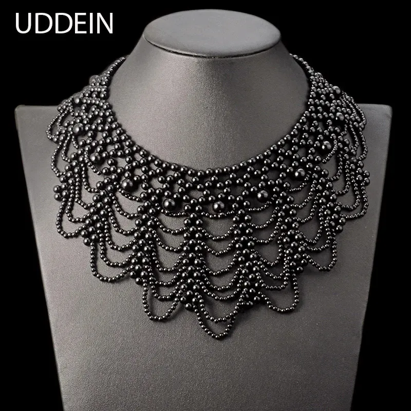 Sautoirs UDDEIN arrivée simulé perle bijoux bohème chokers vintage déclaration collier ras du cou pour femmes maxi collier Collares 231115