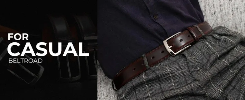 BELTROAD Men`s Leather Dress Belt for Jeans Casual Birthday Christmas Gifts for Men Belts