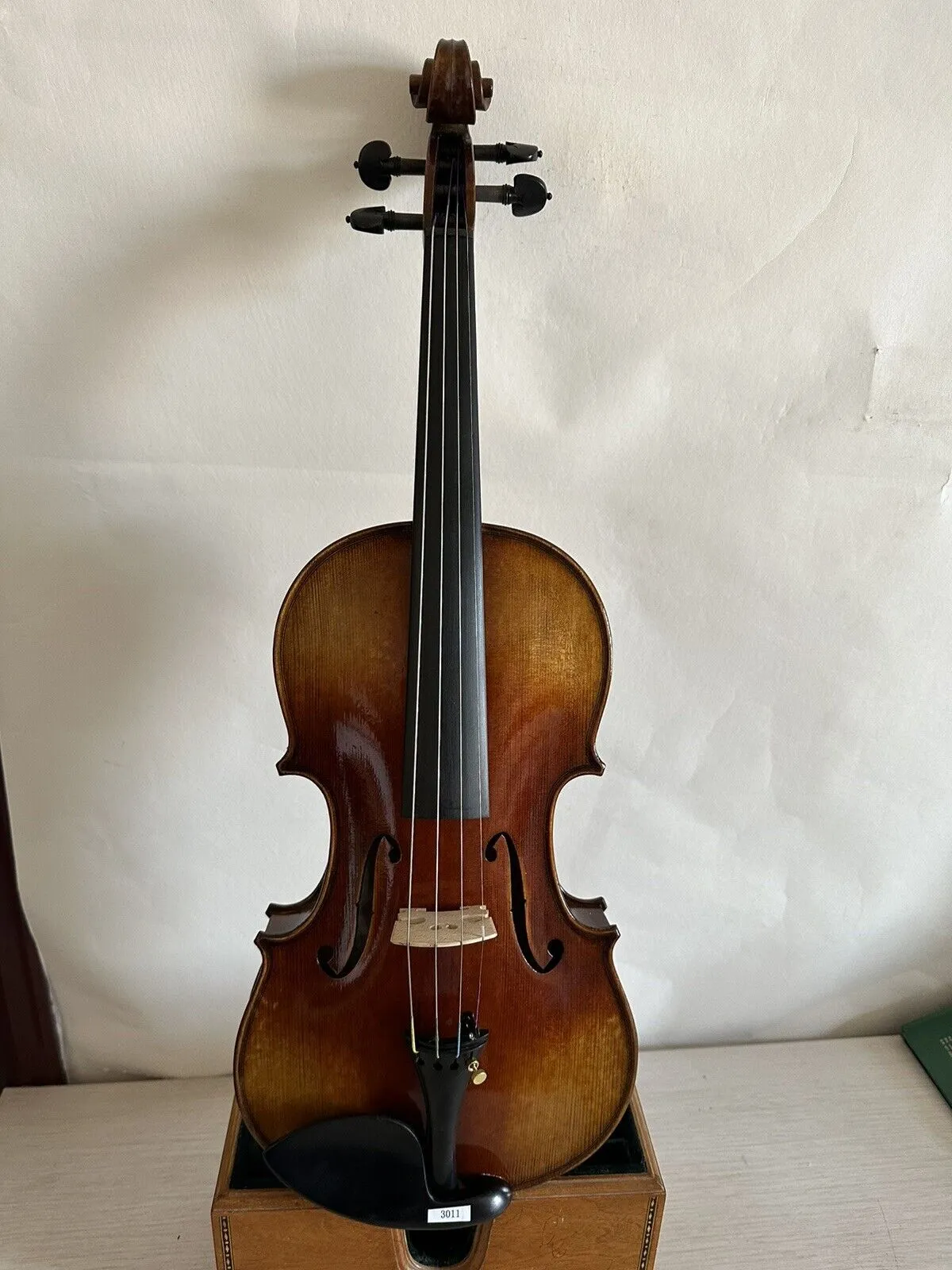 Maître 4/4 violon modèle Guarneri dos en érable flammé table en épicéa fabriqué à la main K3011