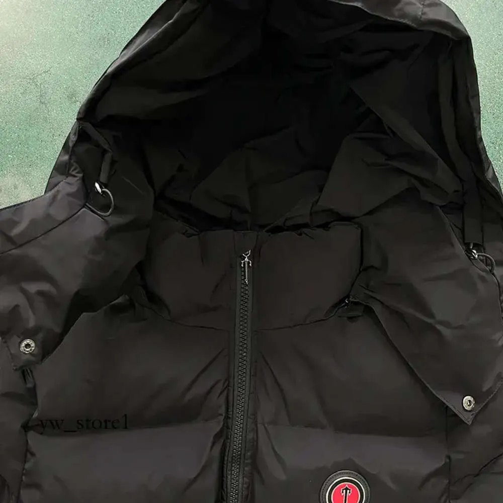 Sudadera con capucha Trapstar London cálida de invierno para hombre, chaqueta con capucha desmontable, abrigo con letras bordadas en negro y rojo 3 O1r0 948