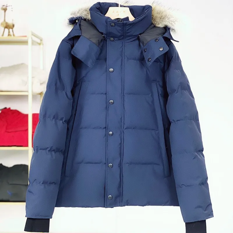 Kurtka pufffer męska płaszcz Zimowe damskie luksusowe moda mody gęsta ciepłe pióro piórkowe wiatroodporne odzież wierzchołkowa z kapturem na zimno 1mlrz