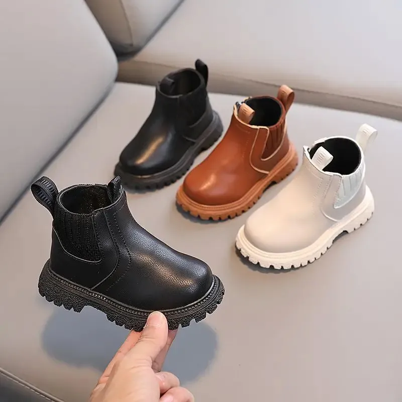 Winter Childrens Snow Toddler Black Boots Fashionable PU Leather Toddler Black Boots For Girls Aged 1 10 Years Anti Slip Footwear Princess Style Item 231115 From Shu08 16.62 DHgate.Com