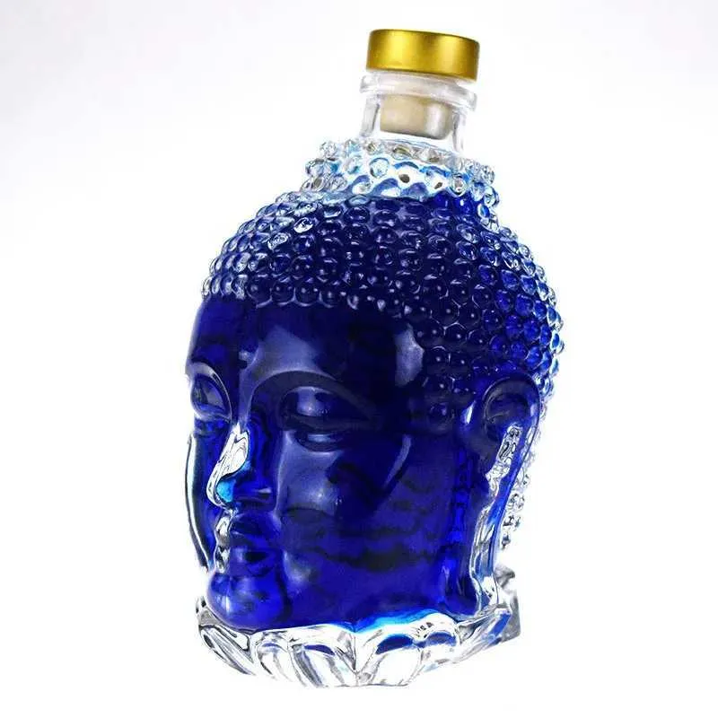 Weingläser, 750 Ml, Buddha Kopfform, Weinkaraffe, Kreativität