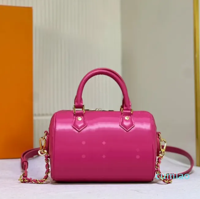 Travesseiro mini corrente rosa designer bolsas crossbody sacola sacos de ombro alça de malha bolsa clássica carta emed pequena flor