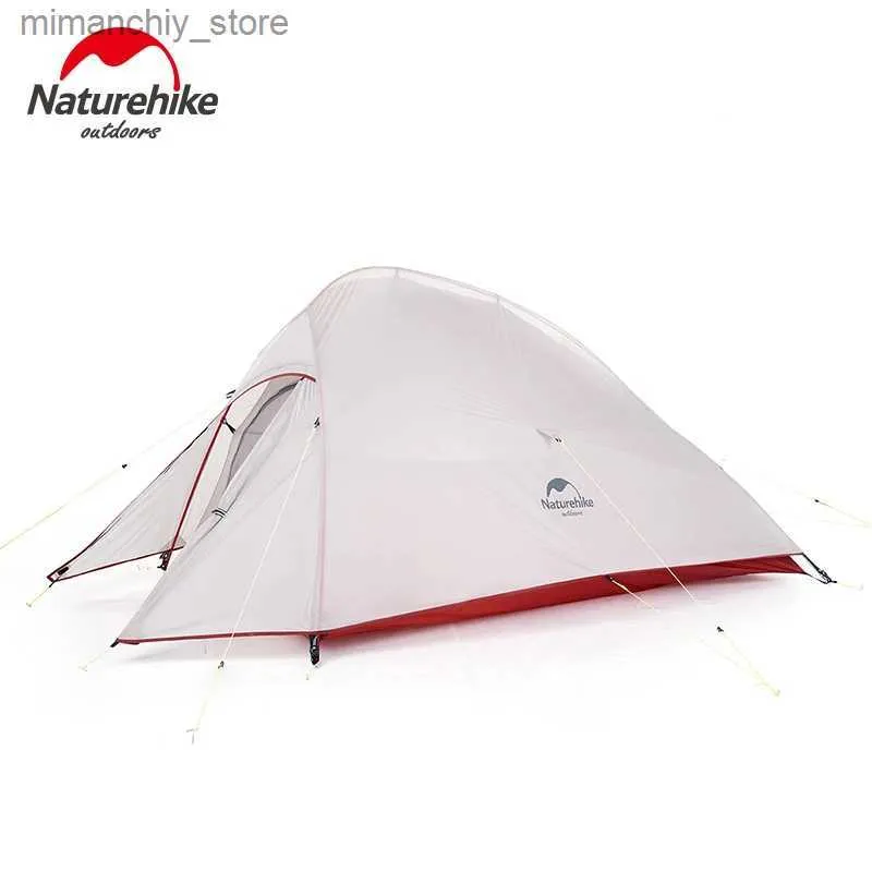 Çadırlar ve Barınaklar NatureHike Cloud Up Camping Camping Çadır Yürüyüşü Açık Aile Plajı Gölgesi Su geçirmez Kamp Portab 1 2 3 Kişi Backpacking Çadır Q231117