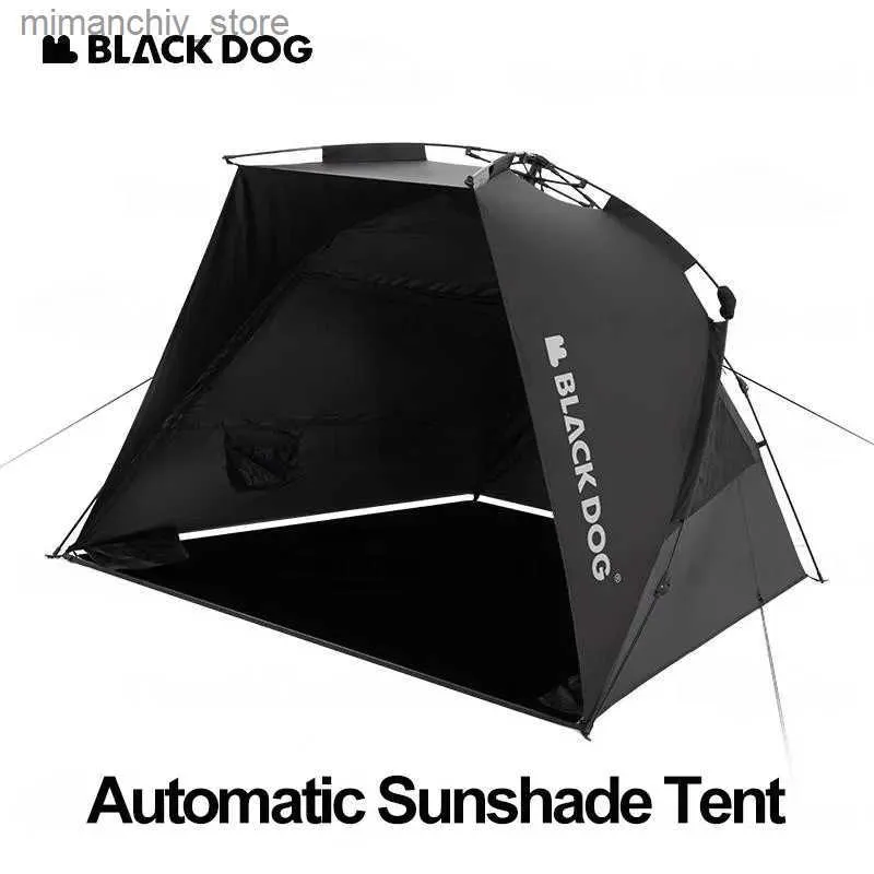 Tenten en schuilplaatsen Naturehike Blackdog Automatische zonneschermtent Camping Koepeltent voor 2-3 personen Buiten Reizen Picknick Strand 150D Waterdicht 3000 mm Q231117