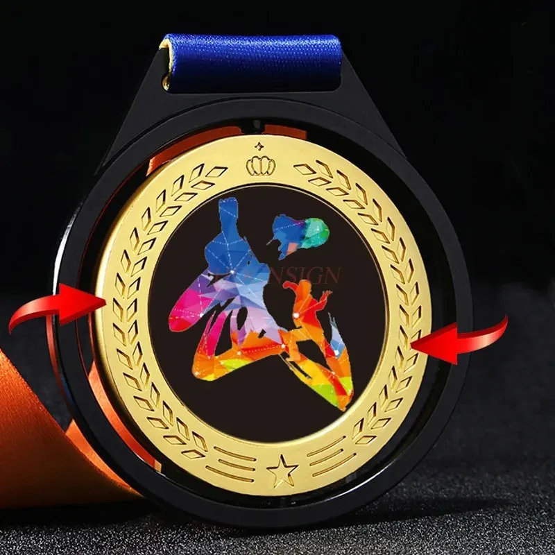 Andra sportvaror Martial Arts Medal Taekwondo Sanda Champion Medal Listade Children's Commemorative Medal Competition Prize Medal 231115