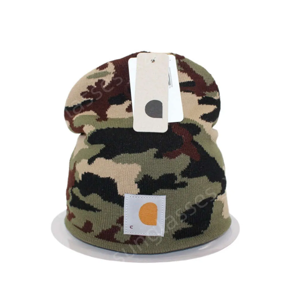 Carhart Beanie Designer Top Quality Hat Camouflage Men Sticked Beanie Women Short Outdoor Riding Cold Nonfolding Hat Brand Winter Warme Beanies